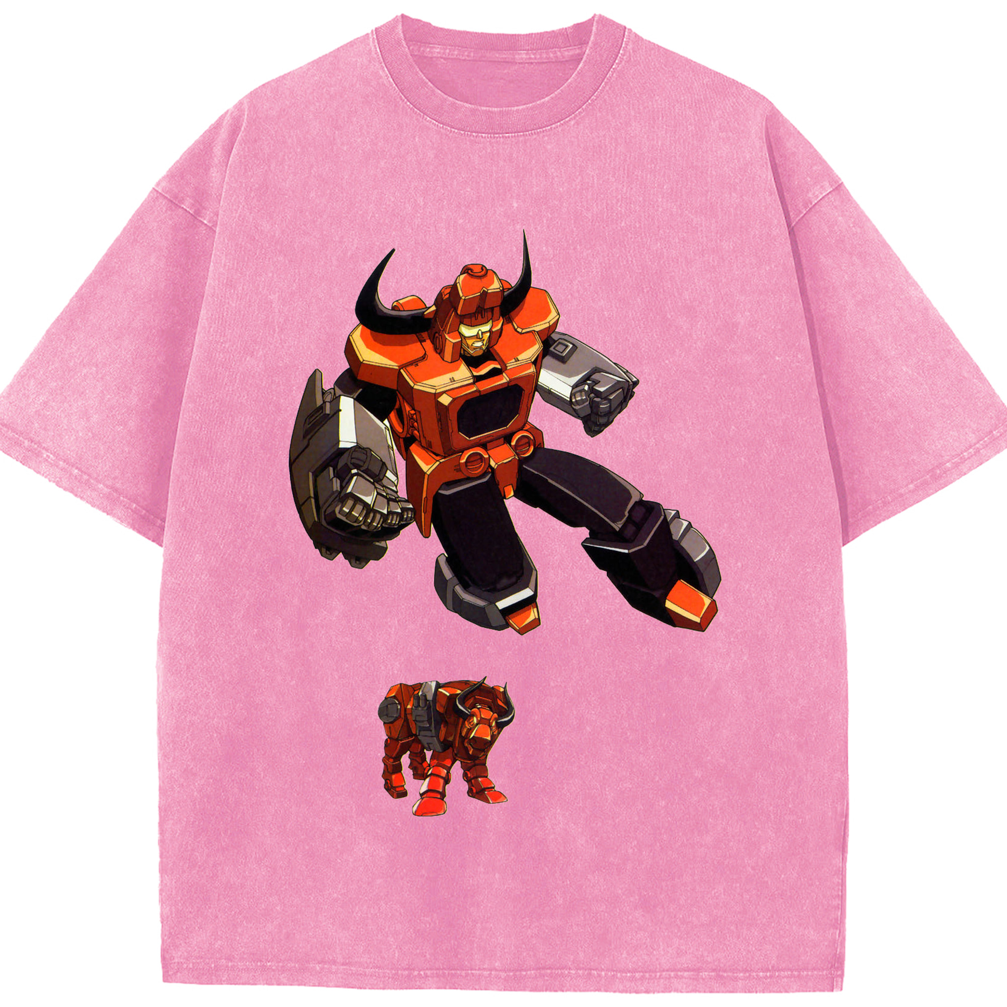 （画像用）  綿100% ヴィンテージ風 半袖Tシャツ（フロントプリント）